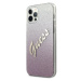 Guess GUHCP12MPCUGLSPI hard silikonové pouzdro iPhone 12 / 12 Pro 6,1" pink Glitter Gradient Scr