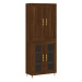 vidaXL Skříň highboard hnědý dub 69,5 x 34 x 180 cm kompozitní dřevo