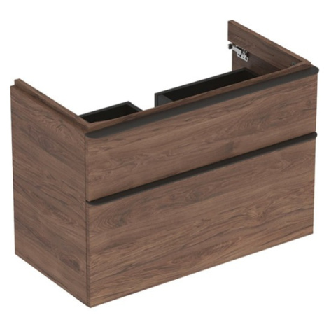 Geberit Smyle Square koupelnová skříňka pod umyvadlo 88,4x62x47 cm ořech 500.354.JR.1