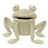 Zelený látkový dětský koš na hračky ø 15x15 cm Mini Fred the Frog – Lorena Canals