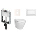 Cenově zvýhodněný závěsný WC set TECE k zazdění + WC Vitra S50 KMPLS50T