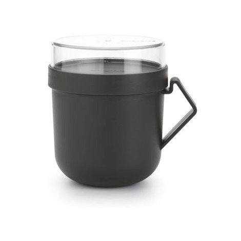 Brabantia Hrnek na polévku Make & Take, 0,6l - Dark Grey