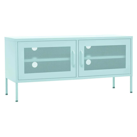 vidaXL TV skříňka mátová 105 x 35 x 50 cm ocel