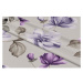 Závěs dekorační nebo látka, OXY Pivonky fialové, 150 cm