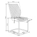Halmar Jídelní židle K272, tmavě béžová DALLAS/eko kůže