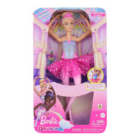 Popron.cz Barbie svítící magická baletka s růžovou sukní HLC25