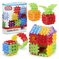 mamido Little Tikes Kreativní barevné kostky WAFLE 60 ks s taškou