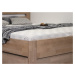 Zvýšená postel s úložným prostorem ANTONIO, 120x220, masiv buk