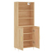 vidaXL Skříň highboard dub sonoma 69,5 x 34 x 180 cm kompozitní dřevo