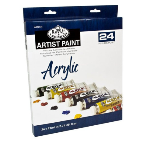 Akrylové barvy R&L - ARTIST 24 × 21 ml ROYAL & LANGNICKEL
