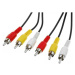 PremiumCord Kabel 3x CINCH-3x CINCH M/M 3m