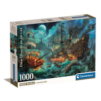 Clementoni Puzzle 1000 dílků Pirátská loď. Bitva na moři 39777