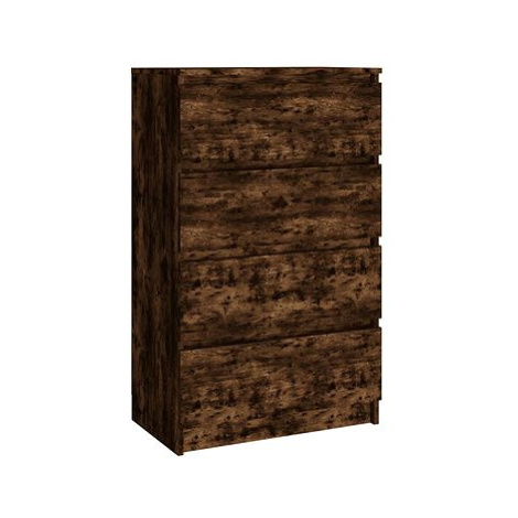 Příborník kouřový dub 60 × 35 × 98,5 cm kompozitní dřevo SHUMEE