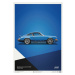 Umělecký tisk Porsche 911 RS - Blue - Limited Poster, Automobilist, 50 × 70 cm