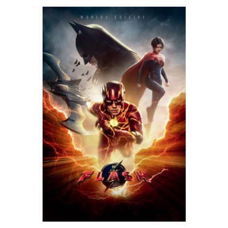 Plakát, Obraz - The Flash - Worlds Colllide, (61 x 91.5 cm) Warner Bros