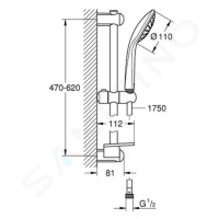 Grohe 2726600E - Sprchová souprava Mono, chrom