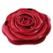 INTEX Lehátko nafukovací Rudá růže 137x132cm matrace s úchyty na vodu