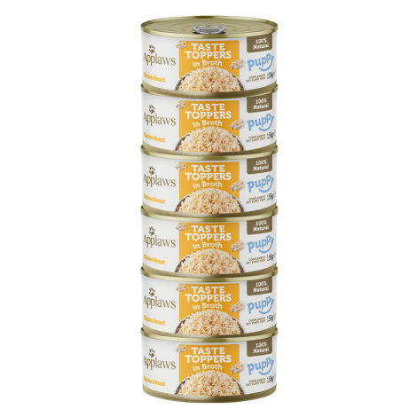 Applaws Taste Toppers Dog Puppy Kuřecí prsa konzerva 6x156 g