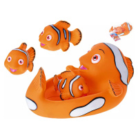 Ryba 20cm + 3 rybičky Mini Club baby sada do vany na koupání pro miminko