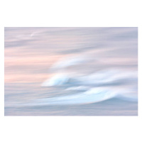 Fotografie Wave Breaking Abstract Nature Panning Sunset Surf, mollypix, 40x26.7 cm
