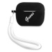 Guess GUACAPLSVSBW pouzdro na Airpods PRO black white Silicone Vintage