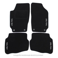 Premium black velurové autokoberce Honda ZR-V 2023- , Text na bok, všechny 4, Černá, Eras Demi I