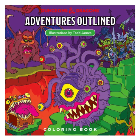 Dungeons & Dragons – Adventures Outlined: kniha omalovánek