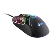 Herní myš C-TECH Dusk (GM-27L), casual gaming, 3200 DPI, 5 RGB módů podsvícení, USB