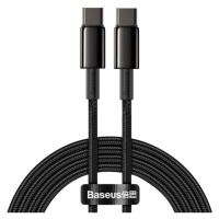 Baseus Tungsten Gold kabel USB-C/USB-C 100W 2m černý