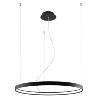 Černé závěsné svítidlo Nice Lamps Ganica, ø 80 cm