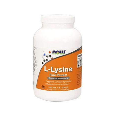 Now L-Lysine (L-lysin) prášek NOW Foods