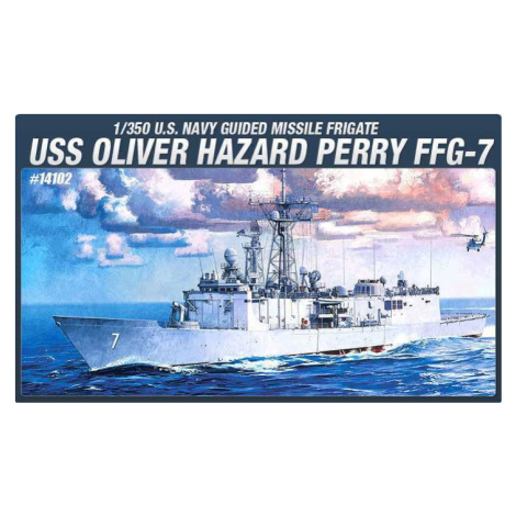 Model Kit loď 14102 - USS OLIVIER HAZARD PERRY FFG-7 (1: 350)