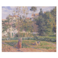 Obrazová reprodukce Vegetable Garden at the Hermitage, Pontoise, 1879, Camille Pissarro, 40 × 33