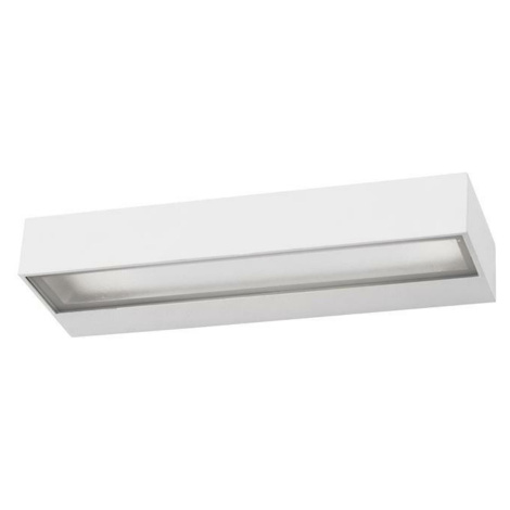 NOVA LUCE venkovní nástěnné svítidlo FUNGO bílý hliník skleněný difuzor LED 12W 3000K 220-240V 1