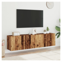 vidaXL TV skříňky nástěnné 2 ks old wood 80 x 30 x 41 cm