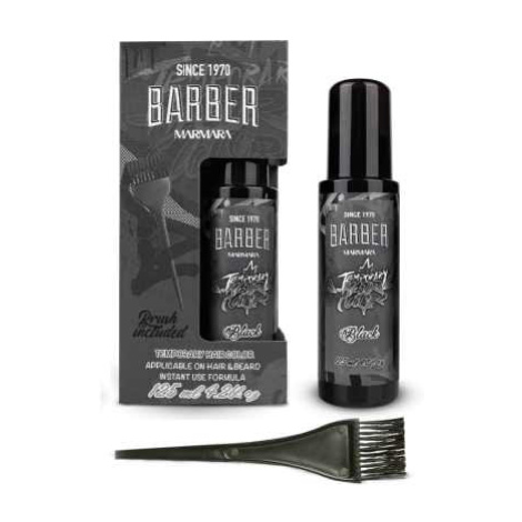 Marmara Barber Temporary Hair Color - barva na vlasy a bradu, 125 ml Black - černá