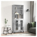 vidaXL Skříň highboard betonově šedá 69,5x34x180 cm kompozitní dřevo