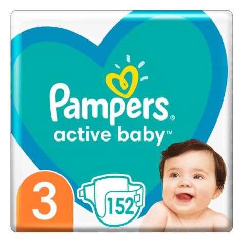 Pampers Active Baby vel. 3 6-10 kg dětské pleny 152 ks