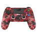 Dragonshock Mizar Wireless Controller Red Camo (PS4/PC) Červená/stříbrná