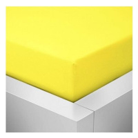 CHANAR Prostěradlo Jersey STANDARD 90 × 200 cm, žluté