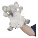 Plyšový slon loutkové divadlo Elephant Doudou Puppet Petites Chansons Kaloo šedý 24 cm z jemného