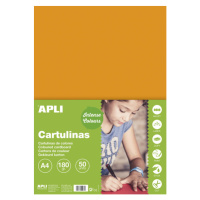 APLI sada barevných papírů, A4, 170 g, oranžový - 50 ks