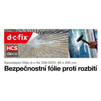 339-5070 Samolepící fólie D-C-Fix bezpečnostní folie proti rozbití, velikost 90 x 200 cm