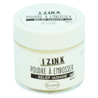 Embosovací prášek Aladine, IZINK - Jasmine, bílá 25 ml