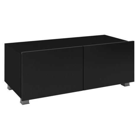 ArtGiB TV stolek 100 CALABRINI C-11 | černá/černý lesk