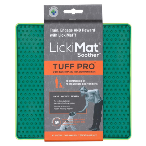 LickiMat Soother Tuff Pro lízací podložka zelená