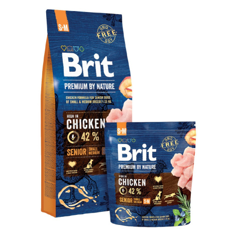 Brit Premium Dog by Nature Senior S+M 15kg