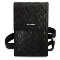 Karl Lagerfeld Monogram Wallet Phone Bag černé