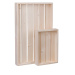Dřevěné bedýnky - komplet 2 ks (56 x 36 x 6 cm + 32 x 22 x 6 cm)