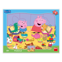Puzzle Peppa Pig si hraje 12 dílků deskové tvary DINO